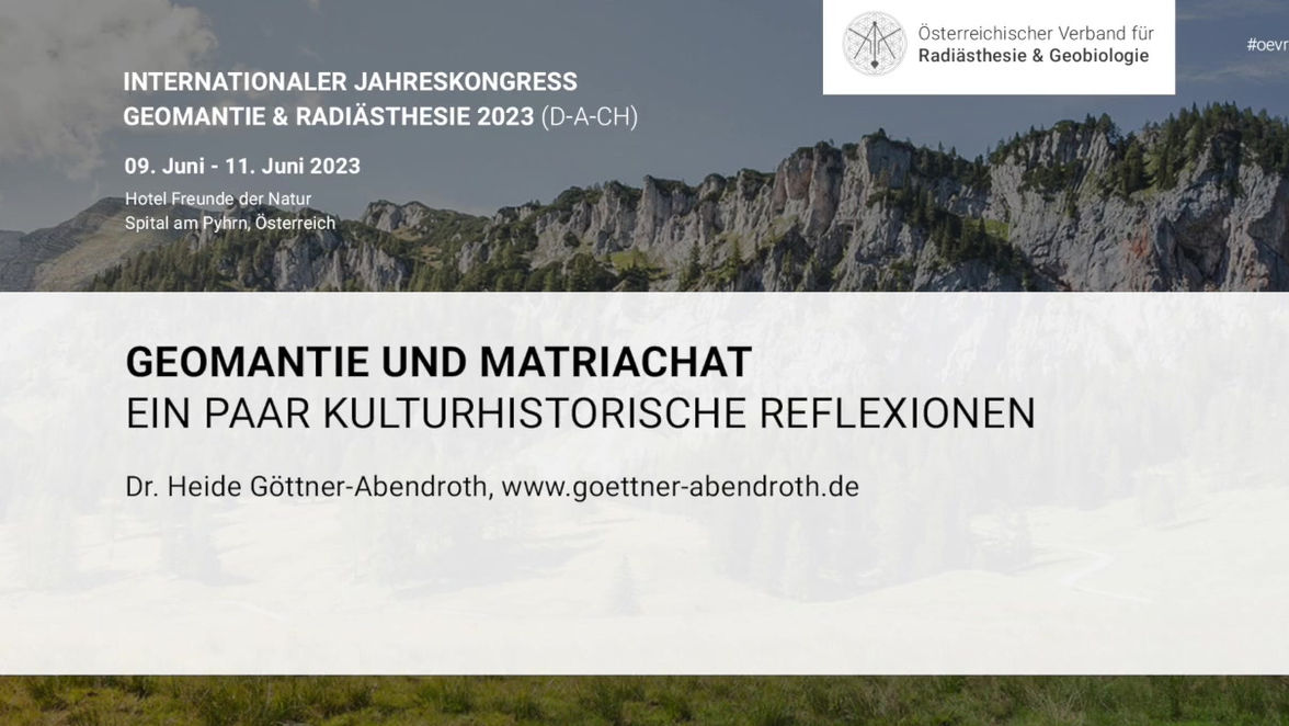 GEOMANTIE UND MATRIARCHAT. EIN PAAR KULTURHISTORISCHE REFLEXIONEN